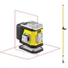 Nivela Laser Rosu 2 planuri NIVEL SYSTEM CL2R cu tija de ancorare LP36