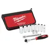 Set 8 chei tubulare 3/8 cu accesorii Milwaukee TRADESMAN (48229001)