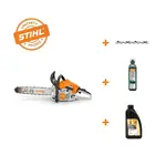 PACHET Motofierastrau STIHL MS 212 C-BE + Lant de rezerva + Ulei amestec HP Ultra 100 ml + Ulei ungere lant Forest Plus 1 L, 2.4 CP, 40 cm, 3/8, 1.3 mm