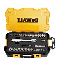 Set chei tubulare 1/4 si 3/8 inch DeWalt DWMT45034-0, 5-19 mm, 34 piese