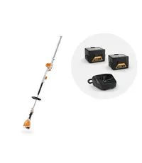 Set masina de tuns gard viu STIHL HLA 56 cu 2 acumulatori AK 20 si incarcator AL 101