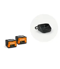 Set STIHL cu 2 acumulatori AK 20 si incarcator AL 101 (45200075903)
