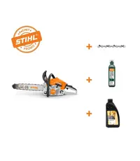 PACHET Motofierastrau STIHL MS 212 C-BE + Lant de rezerva + Ulei amestec HP Ultra 100 ml + Ulei ungere lant Forest Plus 1 L, 2.4 CP, 40 cm, 3/8, 1.3 mm