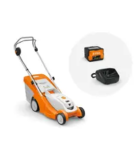 Set masina de tuns gazon STIHL RMA 239.1 cu acumulator AK 30 si incarcator AL 101