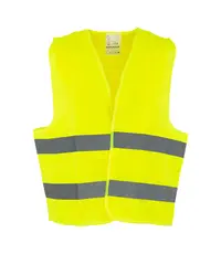 Vesta reflectorizanta de protectie Renania 386B, Poliester, Galben Fluo