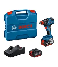 Set masina de insurubat cu impact BOSCH GDX 18V-200 cu 2 acumulatori 4 Ah si incarcator (06019J2206)