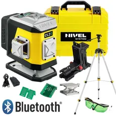 Nivela laser 2 planuri de 360° NIVEL SYSTEM CL2G cu fascicul verde si trepied SJJ-M1 EX