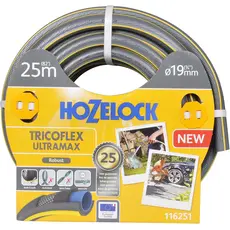 Furtun de gradina Hozelock Tricoflex Ultramax, Lungime 25 m, Diametru 19 mm, Racord 3/4 (116251)