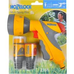 Set pistol de stropit Hozelock 2684 cu 2 conectori, 6 tipuri de jet, Plastic (2351)