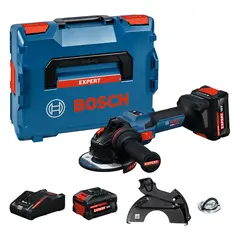 Polizor unghiular BOSCH EXPERT EXWS18V-15S cu 2 acumulatori si incarcator (06019M6003)