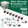 Set 25 placi filtrante B-acchus 16, Filtrare medie, 20 x 20 cm (BRON-30-25252)