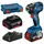 Set masina de insurubat cu impact BOSCH GDR 18V-200 cu 2 acumulatori 4 Ah si incarcator (06019J2107)