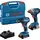 Set 2 masini de gaurit si insurubat BOSCH GDX 18V-285/GSR 185-LI cu 2 acumulatori 2 Ah si incarcator (06019N2123)