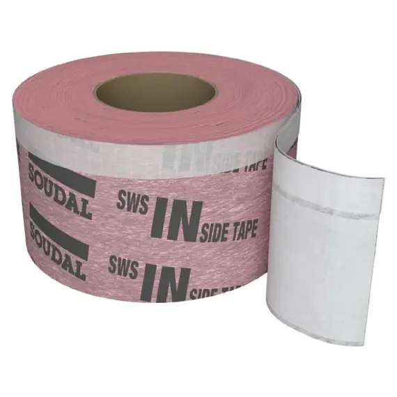 Banda etansare ferestre complet adeziva interior Soudal 100 mm x 30 m SWS Extra (145958)