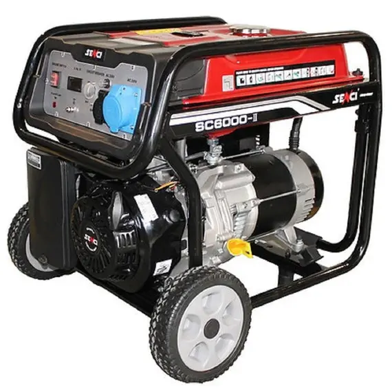 Generator de curent cu roti SENCI SC-6000E TOP, Pornire electrica, Putere maxima 5.5 kW, 230V (SC1003690)
