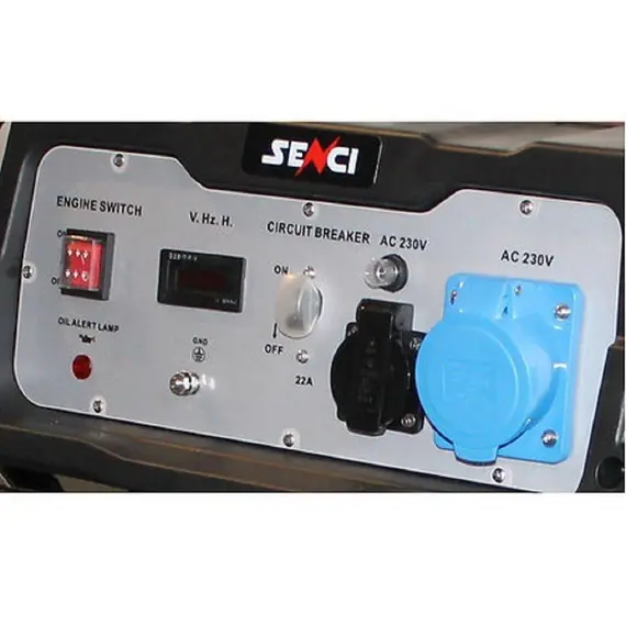 Generator de curent cu roti SENCI SC-6000E TOP, Pornire electrica, Putere maxima 5.5 kW, 230V (SC1003690)