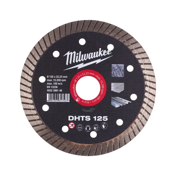 Disc diamantat profesional Milwaukee DHTS 125 mm