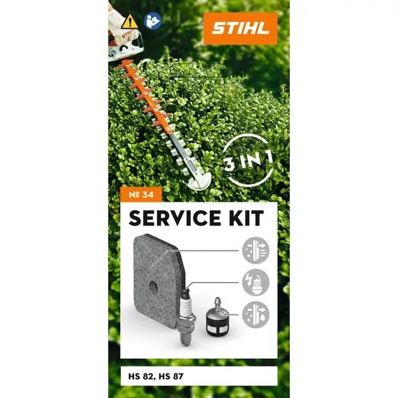 Kit de intretinere STIHL 34 pentru foarfeci de tuns gard viu HS 82 si HS 87