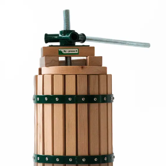 Presa struguri si fructe moi By-press, Lemn, Capacitate 6L