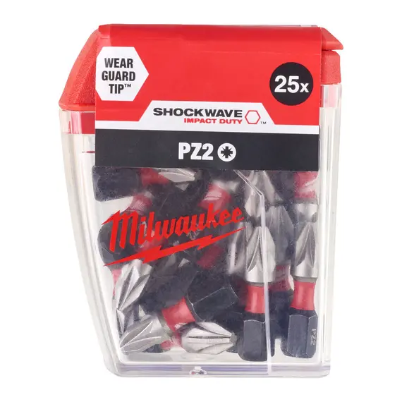 Bit de impact Milwaukee Impact PZ 2 25 mm - Cutie 25 bucati