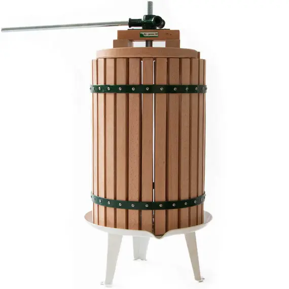 Presa struguri si fructe moi By-press, Lemn, Capacitate 30L