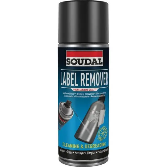Spray curatator adezivi Soudal Label Remover, Citrus, 400 ml (158022)