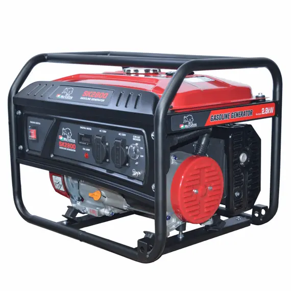 Generator de curent Bisonte SK2800, Motor benzina, AVR, Putere maxima 2.8 kW, 230V