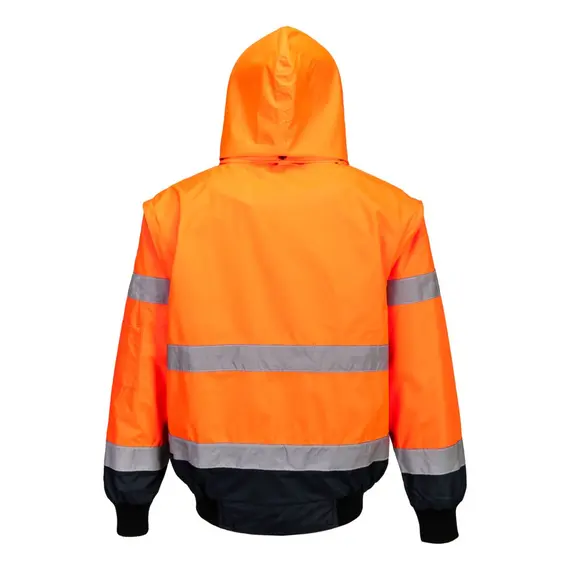 Jacheta bomber 3 in 1 Portwest C465, Contrast Hi-Vis, Impermeabila