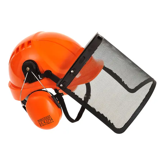 Set de protectie Portwest PW98 cu casca PS55, antifoane PW47 si viziera PS58