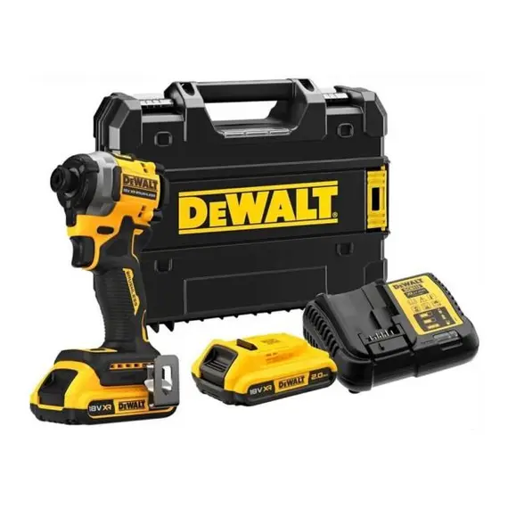 Set masina de insurubat cu impact DeWalt DCF850D2T-QW cu 2 acumulatori 2Ah si incarcator