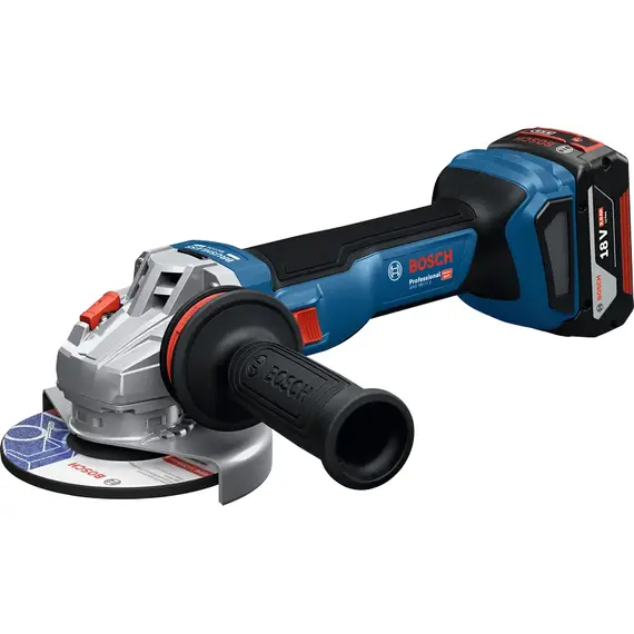 Set polizor unghiular BOSCH GWS 18V-11 S cu 2 acumulatori 5Ah si incarcator (06019N4002)