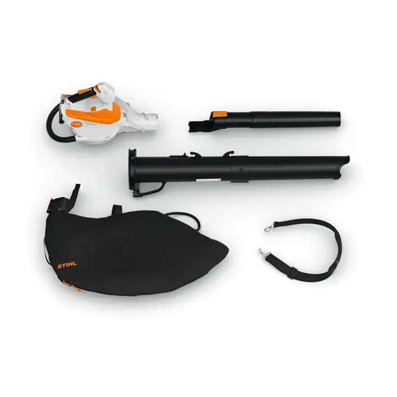 Set aspirator frunze cu tocator STIHL SHA 56 cu acumulator AK 20 si incarcator AL 101