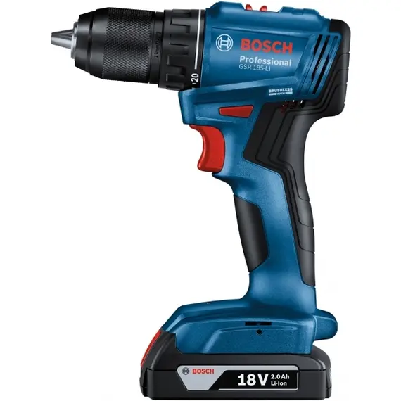Set masina de gaurit si insurubat BOSCH GSR 185-LI cu 2 acumulatori 2Ah (06019K3000)
