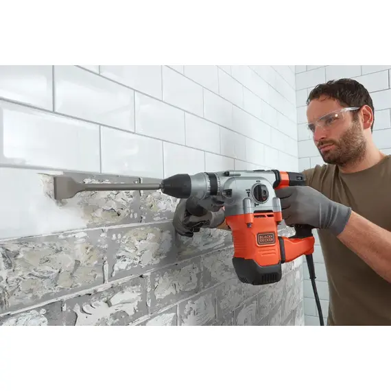 Ciocan rotopercutor Black & Decker BEHS03K-QS, 1250 W, SDS Plus, Lungime cablu 2 m