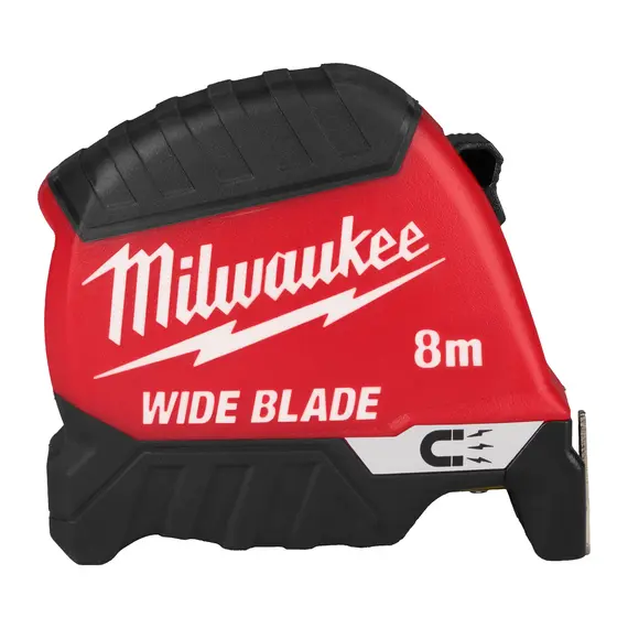 Ruleta magnetica Milwaukee Wide Blade, Generatia II, Lungime 8 m (4932499209)