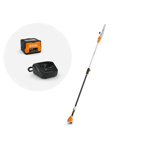 Set emondor STIHL HTA 50 cu acumulator AK 20 si incarcator AL 101