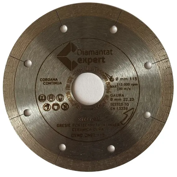 Disc diamantat portelan si ceramica dura DiamantatExpert 125 x 22.2 x 1.4 mm (DXWD.QNBT.125)