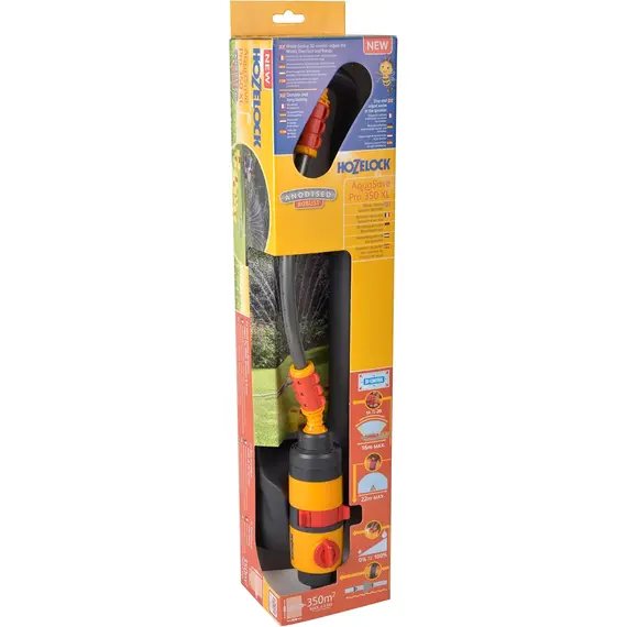 Aspersor oscilant Hozelock AquaSave Pro XL, Acoperire 350 mp, 4 bar (100-100-265)