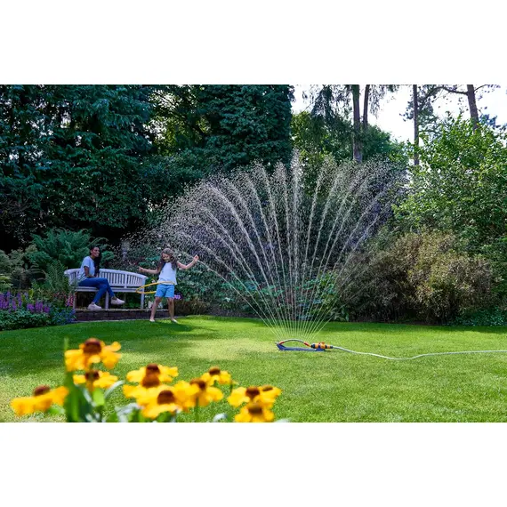 Aspersor oscilant Hozelock AquaSave Pro XL, Acoperire 350 mp, 4 bar (100-100-265)