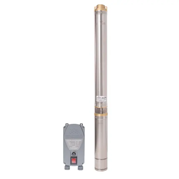 Pompa submersibila centrifugala multietajata Wasserkonig SI10094/3.5, Diametru 3.5", Putere 1500 W, Debit 5640 l/h, Inaltime refulare 100 m