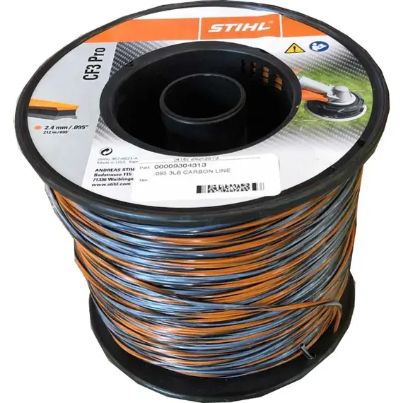 Fir carbon pentru cosit STIHL CF3 Pro, Diametru 2.4 mm, Lungime 212 m (00009304313)