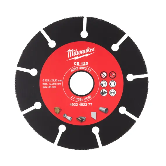 Disc diamantat Milwaukee CB125 125 x 2.3 x 22.2 mm 4932492377