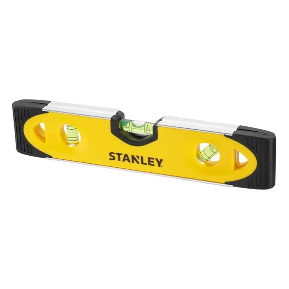 Nivela magnetica Stanley Torpedo 0-43-511, 23 cm, 3 fiole, Aluminiu