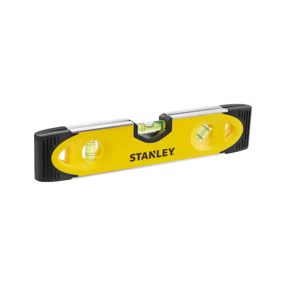 Nivela magnetica Stanley Torpedo 0-43-511, 23 cm, 3 fiole, Aluminiu