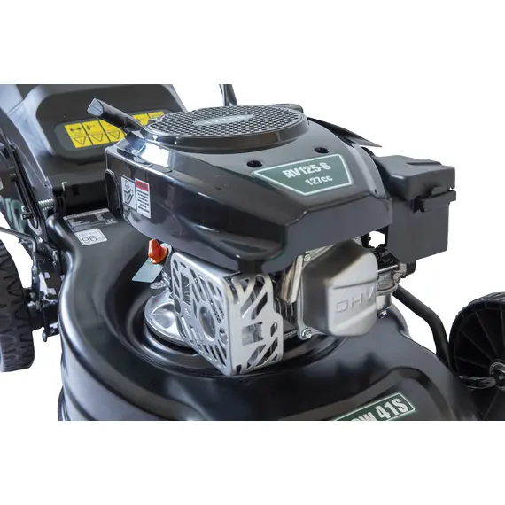 Masina de tuns gazon pe benzina BRONTO B-MOW 41S, Autopropulsie, Latime de taiere 41 cm, Motor RV125-S