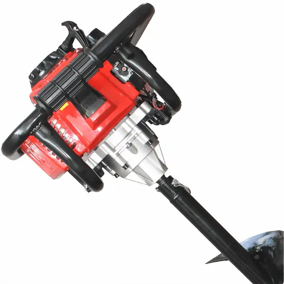 Set motoburghiu Bisonte BTA-30M-ACC2 cu 3 burghie 150/200/250 x 800 mm, 3 CP, 350 RPM