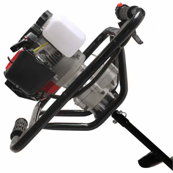 Set motoburghiu Bisonte BTA-25M-ACC1 cu 2 burghie 150/200 x 800 mm, 2.5 CP, 350 RPM