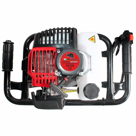 Set motoburghiu Bisonte BTA-25M-ACC1 cu 2 burghie 150/200 x 800 mm, 2.5 CP, 350 RPM