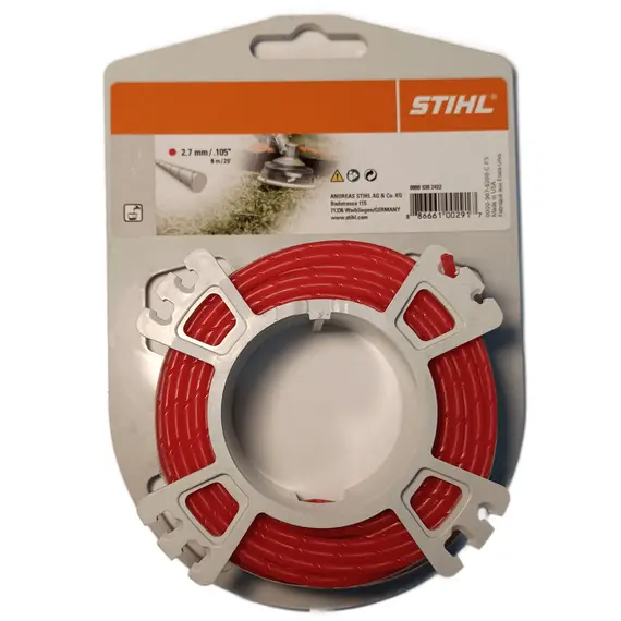 Fir silentios pentru cosit STIHL, Diametru 2.7 mm, Lungime 9 m (00009302422)