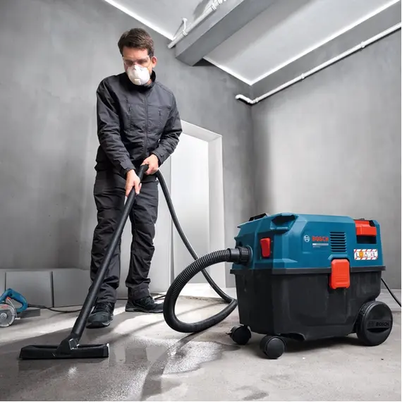 Aspirator industrial BOSCH GAS 12-25 LS, 1200 W, Accesorii incluse (06019S3100)